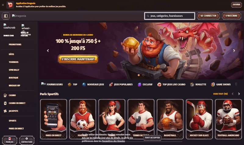 Découvrez l'univers magique de Dragonia Casino en ligne en France à France